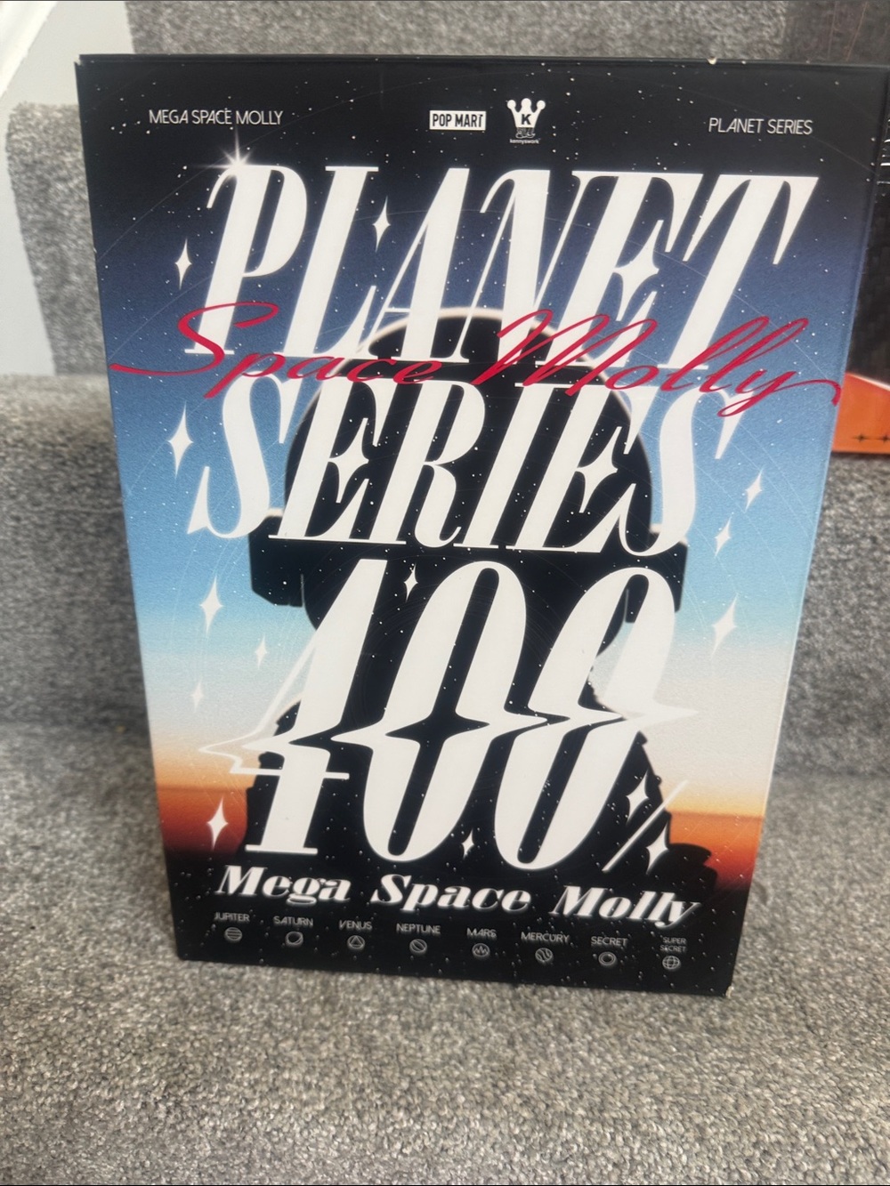 Pop Mart Mega Space Molly Planet Series 400 Collectible Box - Blue Gradient